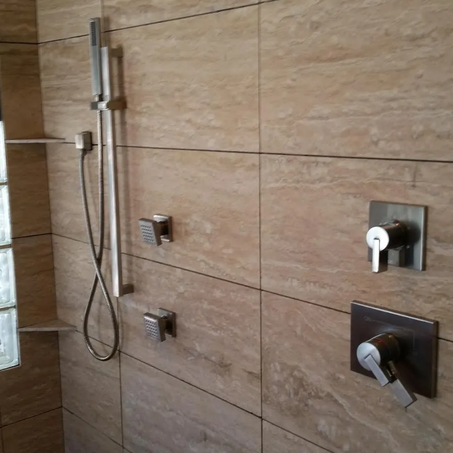Shower fixture installation for Water Heater Replacement in Streamwood